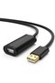 Active USB 2.0 extension cable, 15 m, black - 2