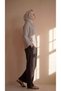 Women's Linen Muslin Palazzo No-Show Pants - 3