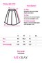 4909 Women's Elastic Waist Pleated Draped Midi Skirt Black - 4