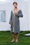 Joel Hooded Men's Bathrobe 100% Cotton - 6