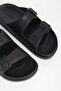 Men's Black Eva Beach Slippers with Buckle Detail 23702 - 3