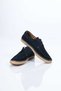 Lace-Up Rubber Sole Genuine Leather Straw Detailed Loafer 333-1893 Men's Shoes - 7