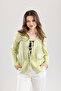 Women's Front-Tie Lace-Up Kimono - 6