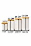 Set of 4 Porcelain Jars with Bamboo Lids – Tea, Sugar, Coffee, Salt Storage Containers for Countertop - 4