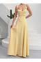 Women's Strappy Low-Cut Corset Lace-Up Long Stylish Evening Dress - 5