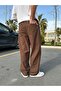 Men's Comfortable Summer Oversize Extra Baggy Loose Baggy Fit Linen Trousers Black Brown Beige - 3