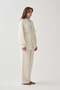 Ecru-Waist-Tied Muslin Jacket - 4