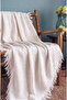 Berjer Cover |   Cotton Sofa Cover with Fringes |   Multi-Purpose Cover |   Sofa Shawl |   Tv Cover |   150X170 - 2
