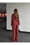 Kiremit Mermaid Blouse and Pants Set - 8760 - 5