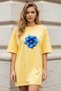 Plus Size Women Short Sleeve Crew Neck T-Shirt Dress Nightgown Comfy Cotton