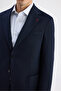 Ds Damat Regular Fit Navy Blue Dobby Fabric Jacket - 2