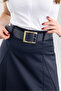 Women's Belt Detailed Nikol Skirt - 2