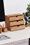 Desna Three-Tier Three-Drawer Cabinet - Cherry |   34 cm X 12.1 cm X 27.2 cm | - 3