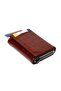 Women's Mechanized Card Holder and Wallet - Brown - 3