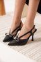 Bergen Premium Women's Black Heeled Evening Dress Shoes