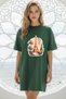 Plus Size Women Short Sleeve Crew Neck T-Shirt Dress Nightgown Comfy Cotton