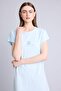 100% Cotton Regular Fit Crew Neck Short Sleeve Dress H5414Ax26Sm - 3