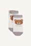 Animal Patterned 7-Piece Cotton Booties Socks for Girls H4740A8Ns - 3