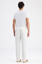 Ds Damat Comfort Fit Ecru Gabardine Chino Trousers - 8