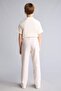 Regular Fit Flat Leg Linen Blend Trousers for Boys H3485A826Sm - 4