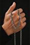 Men's Steel Necklace King Chain Model 5mm Thin Stainless Steel Necklace - 5