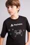 100% Cotton Playstatıon Oversized Crew Neck Short Sleeve T-Shirt for Boys H3518A826Sm