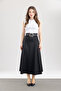 Women's Belt Detailed Nikol Skirt - 5