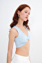 Knot Detailed Crop Tank Top A0090-B10 - 4
