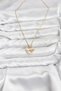 Özssa 316L Steel Chain Gold Color Heart and Bow Model Zircon Stone Women's Necklace - 2