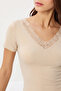 Lace Detailed Sandy Knitted Blouse Lzv0067 Cream - 3
