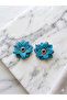 Aelya Flower Earrings – Handmade Elegant and Stylish Design Earrings with Stone Detail - 4