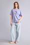100% Cotton Kpop - Demon Hunters Oversized Crew Neck Printed Short Sleeve T-Shirt H7292Ax26Sm - 2
