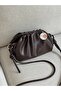 Drawstring Hand and Shoulder Bag with Pleated Design and Adjustable Strap, Stylish Women's Bag En26 Size13 - 5