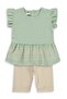 Patterned Skirt Set for 6-18 Months - Green