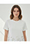 Women White Embellished T Shirt - 4
