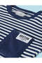 Infant Boys Navy And White Striped T-Shirt - 2