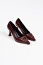 Menton Premium Stiletto Burgundy Patent Leather 7 cm - 2