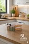 Horizontal Storage and Food Container with Plastic Lockable Lid 5 Liter Storage Container 1 Piece - 3