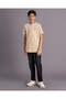 Boys Beige Polo T Shirt - 5