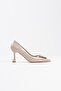 Menton Premium Stiletto Beige Patent Leather 7 cm - 3