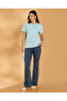 Women Blue Embellished Casual T Shirt - 5