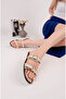 Women's Double Buckle Orthopedic Sole Slippers - 3