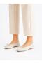 Cream Tweed Fabric Bowknot Women's Ballerinas Daily Comfortable Stylish Useful Ballerinas