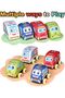 Soft Pull Back Baby Cars Set of 2 | Plush Push & Go Vehicles Toy Toddlers 1–3 Years - 6