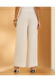 Women Cream Striped Trousers - 3