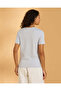 تي شيرت نسائي رمادي سادة - 3