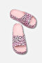 Women's Pink Leopard Printed Daily Comfortable Light Sole Eva Platform Sole Slippers - 3