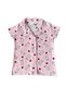 Girls' Pajama Set Summer Milan Fabric Strawberry Rabbit Pattern Short Sleeves with Ruffle Detail Shirt Collar - 5