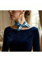 FLR-5010 وشاح صغير من سلسلة أوشن بنمط السمك - 2