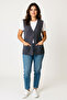 Women's Vest with Three Button Pockets on the Front - 3
